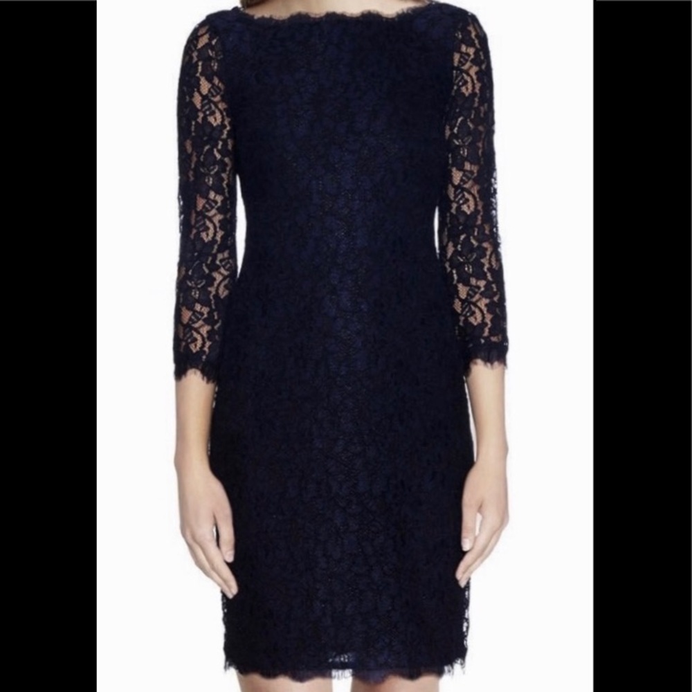 Diane Von Furstenberg “Zarita” dress in Navy